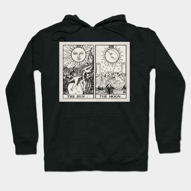 The Sun & Moon Tarot Cards Hoodie by visionarysea